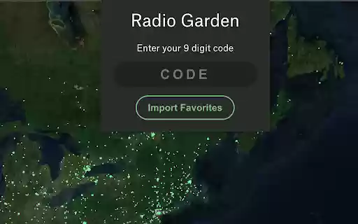 RadioGarden Export  from Chrome web store to be run with OffiDocs Chromium online
