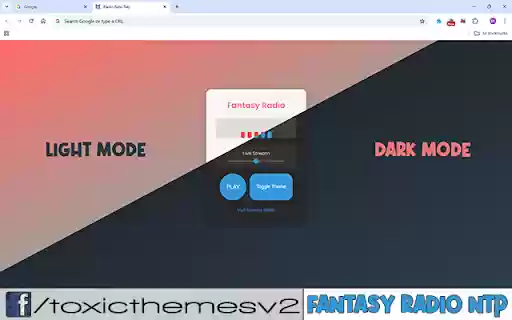 Radio New Tab Page  from Chrome web store to be run with OffiDocs Chromium online
