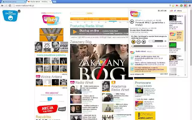 Radio Wnet Player  from Chrome web store to be run with OffiDocs Chromium online