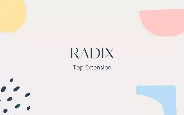 Radix Clicks  from Chrome web store to be run with OffiDocs Chromium online
