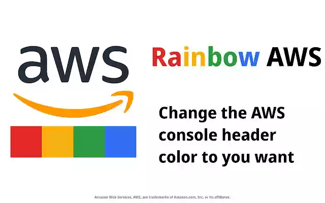 Rainbow AWS: AWS console header color  from Chrome web store to be run with OffiDocs Chromium online