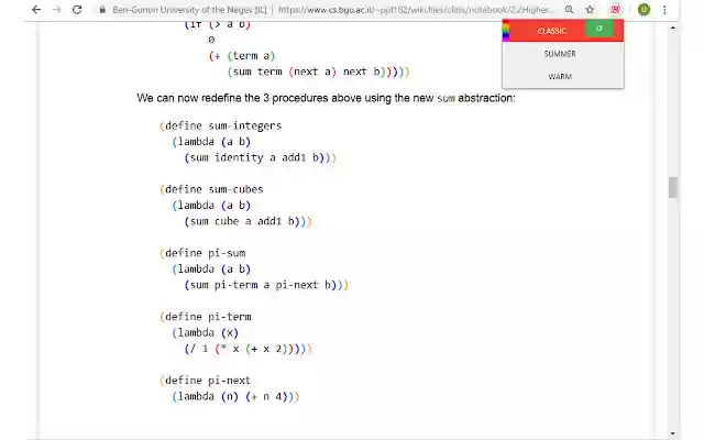 Rainbow Brackets  from Chrome web store to be run with OffiDocs Chromium online