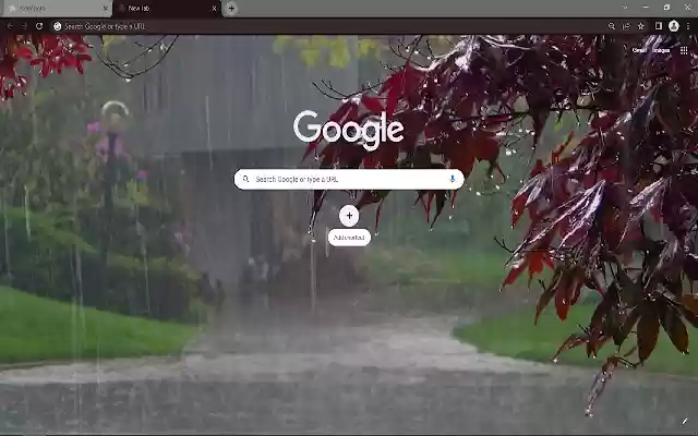 Chrome 网上商店的 Rain 浏览器主题将与 OffiDocs Chromium 在线运行
