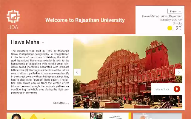 Rajasthan Univercity Sterlite din magazinul web Chrome va fi rulat cu OffiDocs Chromium online