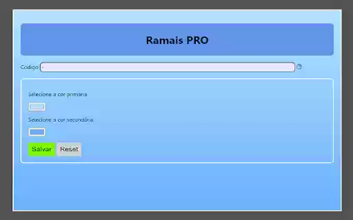 Ramais pro  from Chrome web store to be run with OffiDocs Chromium online