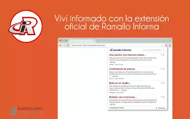 Ramallo Informa from Chrome web store to be run with OffiDocs Chromium online Ramallo Informa from Chrome web store to be run with OffiDocs Chromium online