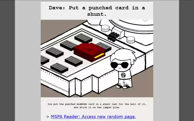Random Homestuck  from Chrome web store to be run with OffiDocs Chromium online