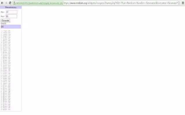 Random.org Statistics  from Chrome web store to be run with OffiDocs Chromium online