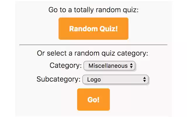 Random Sporcle Quiz Launcher from Chrome web store to be run with OffiDocs Chromium online Random Sporcle Quiz Launcher from Chrome web store to be run with OffiDocs Chromium online