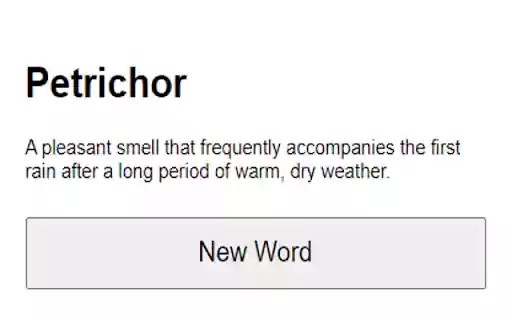Random Word of the Day  from Chrome web store to be run with OffiDocs Chromium online