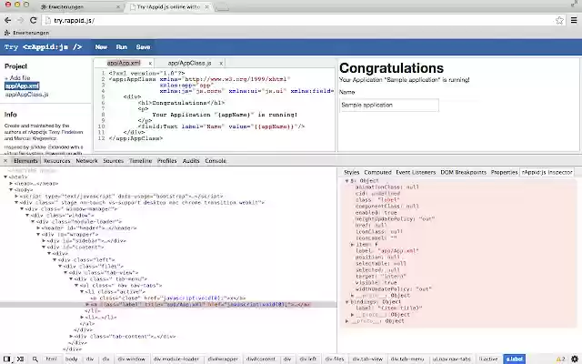rappidjs devtools from Chrome web store to be run with OffiDocs Chromium online rappidjs devtools from Chrome web store to be run with OffiDocs Chromium online