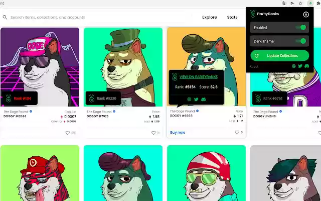 RarityRanks from Chrome web store to be run with OffiDocs Chromium online RarityRanks from Chrome web store to be run with OffiDocs Chromium online