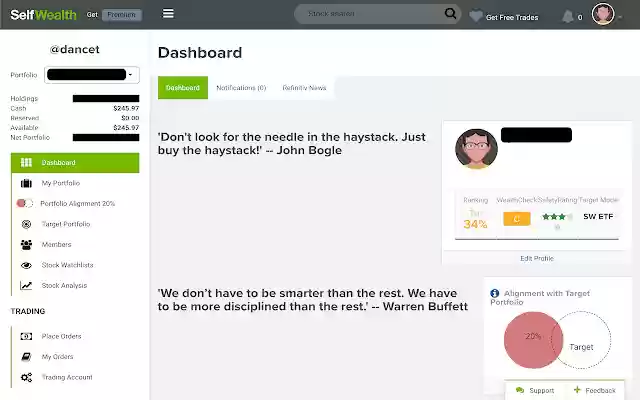 Rational Investor  from Chrome web store to be run with OffiDocs Chromium online