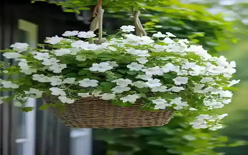 Rattan flower basket wallpaper  from Chrome web store to be run with OffiDocs Chromium online