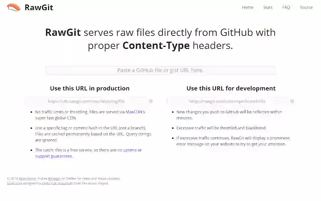 RawGIT Viewer  from Chrome web store to be run with OffiDocs Chromium online