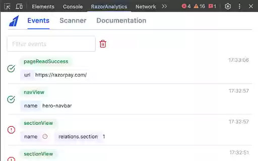 RazorAnalytics Inspector  from Chrome web store to be run with OffiDocs Chromium online