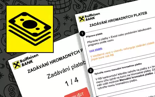 RB Hromadné platby  from Chrome web store to be run with OffiDocs Chromium online