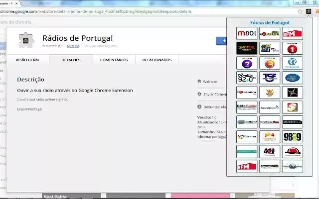 Rádios de Portugal from Chrome web store to be run with OffiDocs Chromium online Rádios de Portugal from Chrome web store to be run with OffiDocs Chromium online