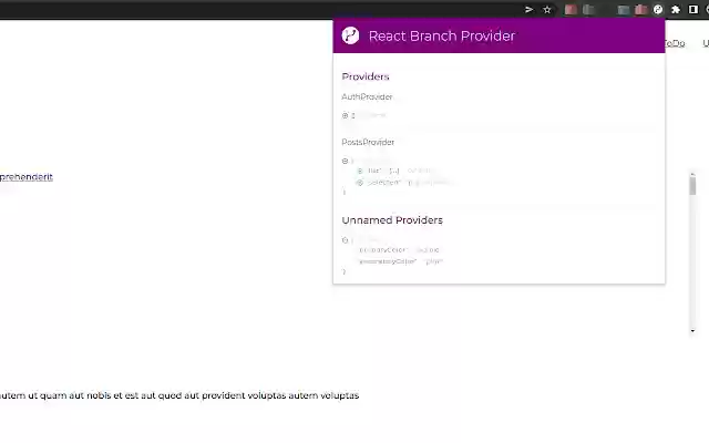 React Branch Provider Tool  from Chrome web store to be run with OffiDocs Chromium online