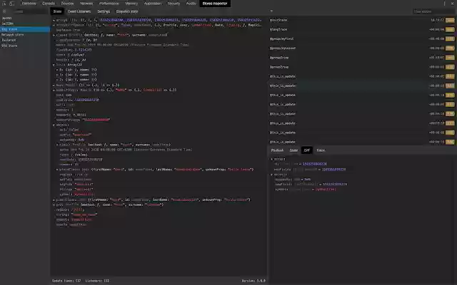 React Stores Devtools Extension  from Chrome web store to be run with OffiDocs Chromium online