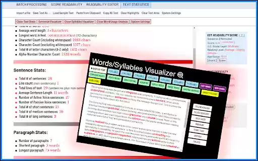 Readability Scoring System Plus  from Chrome web store to be run with OffiDocs Chromium online