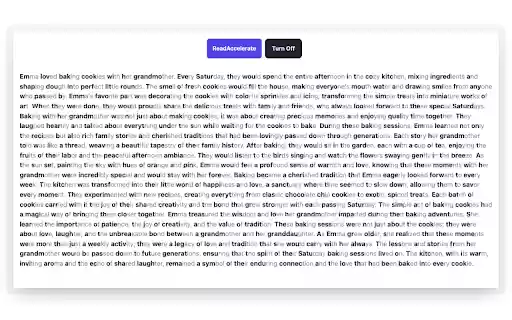 ReadAccelerate  from Chrome web store to be run with OffiDocs Chromium online