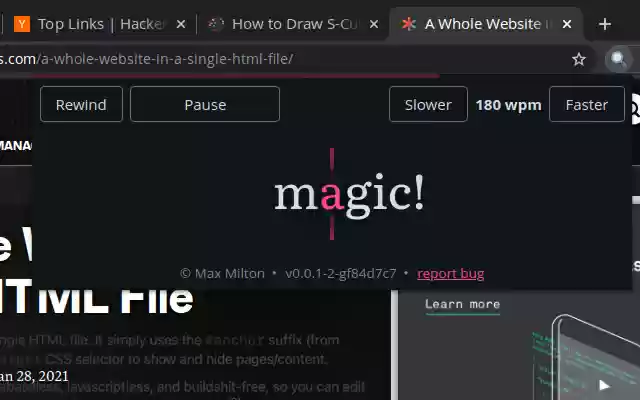 Screen Reader  screen for extension Chrome web store in OffiDocs Chromium