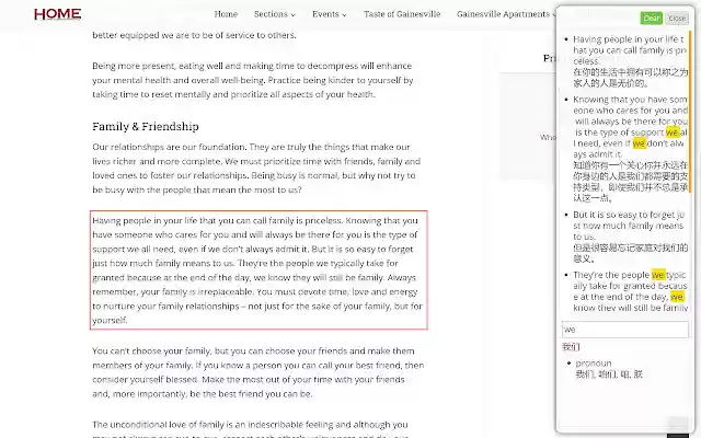 Read Helper  from Chrome web store to be run with OffiDocs Chromium online