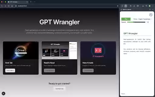 Read It Aloud: Natural Text to Speech  from Chrome web store to be run with OffiDocs Chromium online