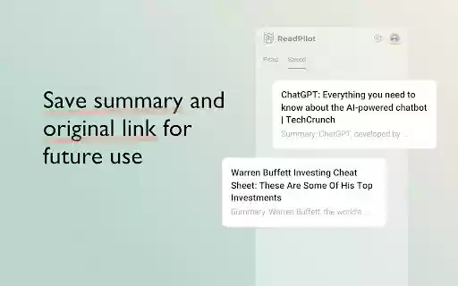 ReadPilot  from Chrome web store to be run with OffiDocs Chromium online
