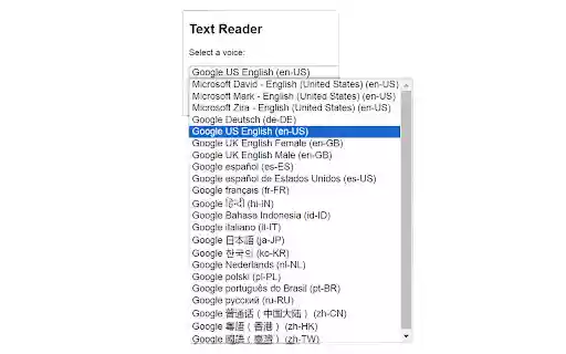 Read Selected  from Chrome web store to be run with OffiDocs Chromium online