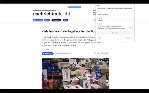 Read to Fluency Web Exporter  from Chrome web store to be run with OffiDocs Chromium online