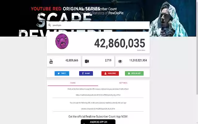 Realtime Subscriber Count from Chrome web store to be run with OffiDocs Chromium online Realtime Subscriber Count from Chrome web store to be run with OffiDocs Chromium online