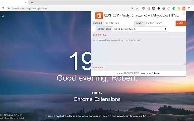 RECHECK Audit HTML Tags and Attributes from Chrome web store to be run with OffiDocs Chromium online RECHECK Audit HTML Tags and Attributes from Chrome web store to be run with OffiDocs Chromium online
