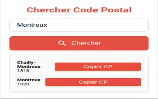 Recherche de codes postaux Suisse Romande from Chrome web store to be run with OffiDocs Chromium online Recherche de codes postaux Suisse Romande from Chrome web store to be run with OffiDocs Chromium online