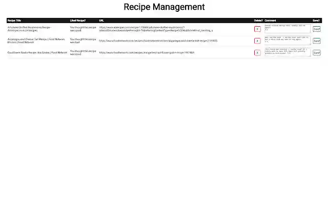 Recipe Manager from Chrome web store to be run with OffiDocs Chromium online Recipe Manager from Chrome web store to be run with OffiDocs Chromium online