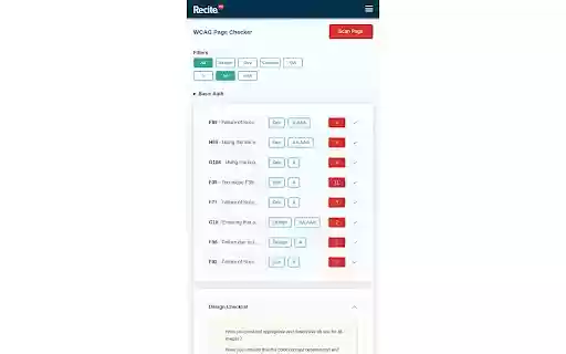 Recite Me WCAG Page Checker  from Chrome web store to be run with OffiDocs Chromium online