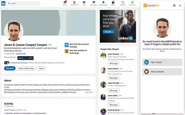 RecruitBPM from Chrome web store to be run with OffiDocs Chromium online RecruitBPM from Chrome web store to be run with OffiDocs Chromium online