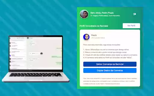 Recrutei AI Chat Scraper  from Chrome web store to be run with OffiDocs Chromium online