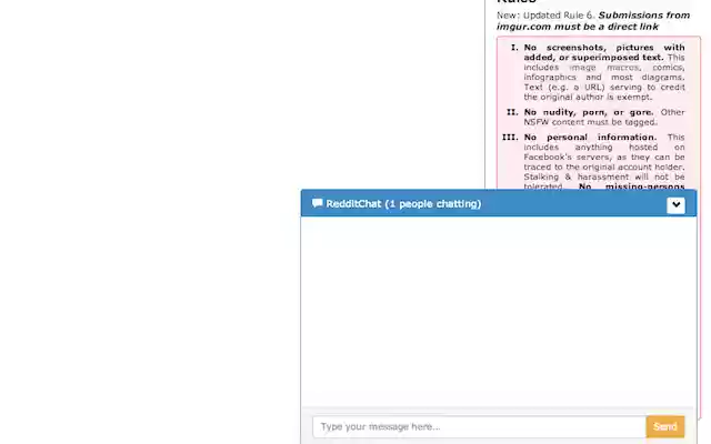 RedditChat  from Chrome web store to be run with OffiDocs Chromium online
