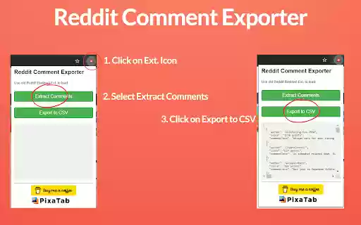 Reddit Comment Exporter  from Chrome web store to be run with OffiDocs Chromium online