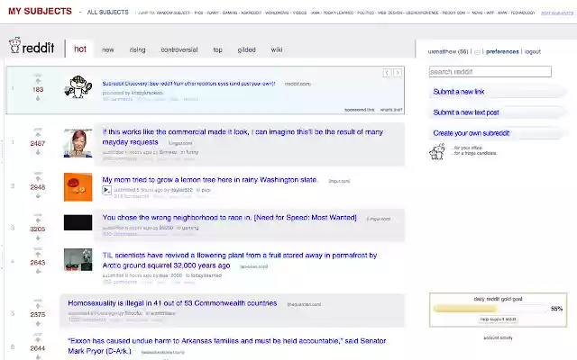 Reddit Makeover  from Chrome web store to be run with OffiDocs Chromium online