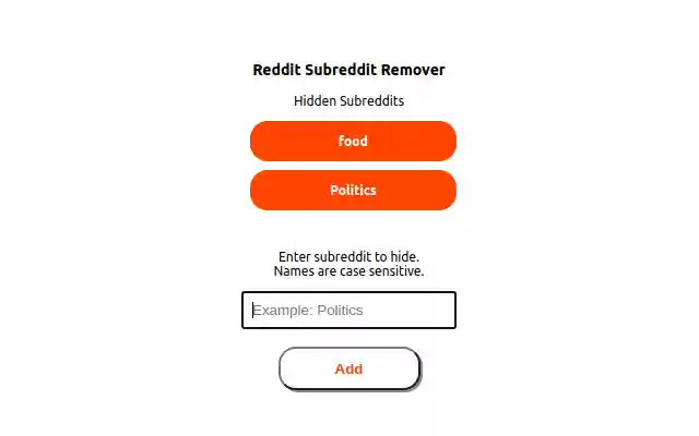 Reddit Subreddit Remover from Chrome web store to be run with OffiDocs Chromium online Reddit Subreddit Remover from Chrome web store to be run with OffiDocs Chromium online