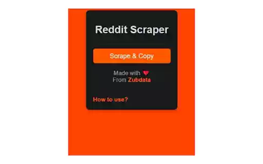 Reddit Thread Scraper  from Chrome web store to be run with OffiDocs Chromium online