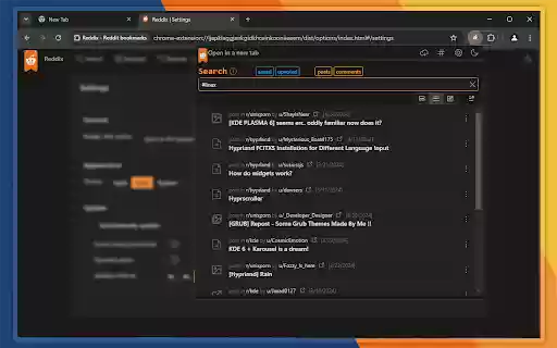 Reddix Reddit bookmarks  from Chrome web store to be run with OffiDocs Chromium online