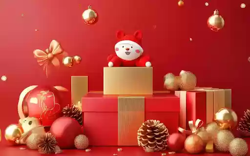 Red gift boxes  from Chrome web store to be run with OffiDocs Chromium online
