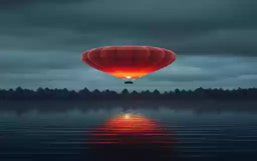 Red hot air balloon wallpaper  from Chrome web store to be run with OffiDocs Chromium online