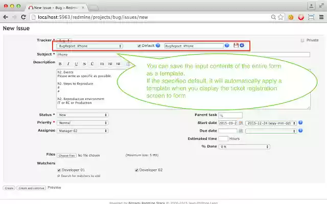 Redmine Lazy Applicant from Chrome web store to be run with OffiDocs Chromium online Redmine Lazy Applicant from Chrome web store to be run with OffiDocs Chromium online