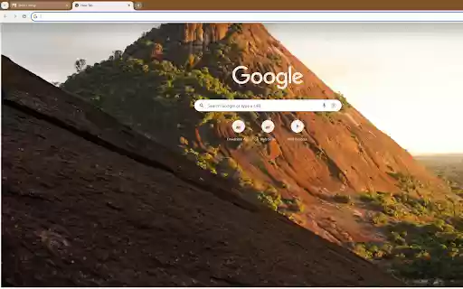 red rock mountain bathed in the glow  from Chrome web store to be run with OffiDocs Chromium online
