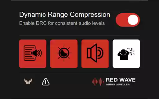 RedWave: Audio leveller  from Chrome web store to be run with OffiDocs Chromium online